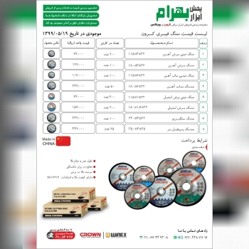 ? لیست قیمت صفحه سنگ های فیبری کرون