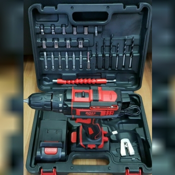 دریل شارژی باس ۲۵ ولت دو باطری ⁦شم