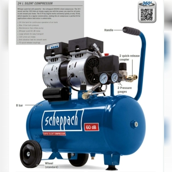 کمپرسورباد سایلنت 24 لیتر شپخ