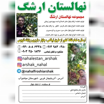 نهالستان ارشگ تولیدکننده انواع نهال