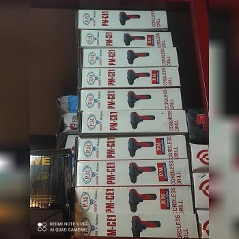 دریل شارژی دو باطری پی ام