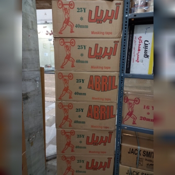 چسب کاغذی 4 سانت ۲۵ یاردی آبریل ۰۹