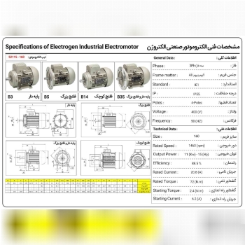 فروش الکتروموتور ۱۱ ٫ ۴۵ کیلووات ۱۵
