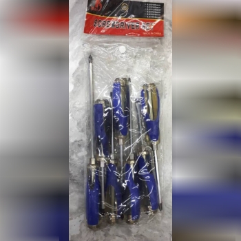 پیچ گوشتی ضربه خور7عددی آبیتعدادد