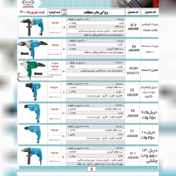 ابزار خوزستان اسعدی #لیست_قیمت_د