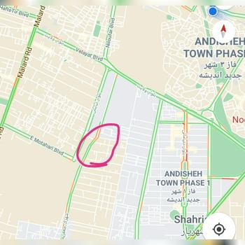 ۳۸۰۰متر زمین صنعتی در اندیشه. دو نب