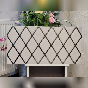 تک گل ویکتوریا سفید نقره ای کیفیت 