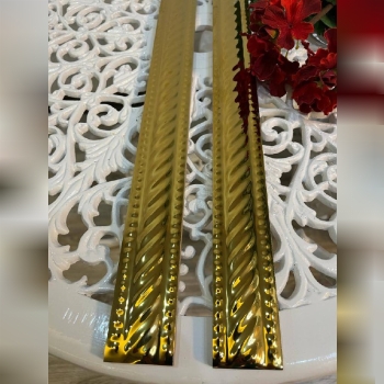 فیتله راشل طلای ساده چهار سانتی ک