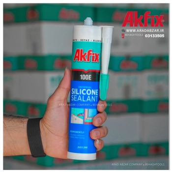 چسب سلیکون سفید و شفاف