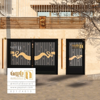 ️درب فلزی شیک طرح راشادر اندازه ه