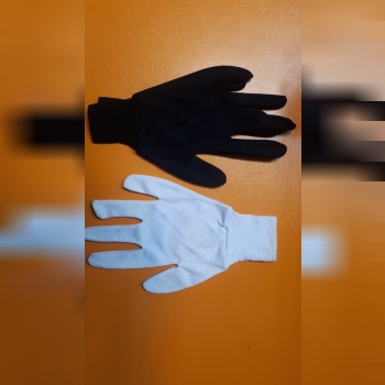 دستکش ضد حساسیت مشکی سفید در سای