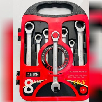  آچار جغجغه ۸ عددی تیتان تعداد ۳۰