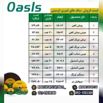 خانواده سنگ های برش و سایش "اوسیس"