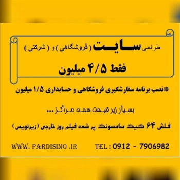  طراحی سایت ( فروشگاهی یا شرکتی و ژ