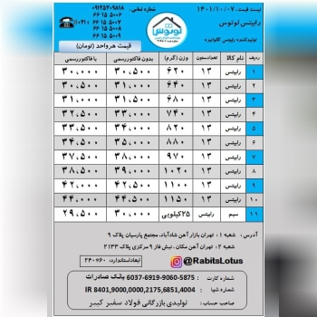 #رابیتس رابیتس لوتوستولیدکننده ان