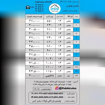 #رابیتس رابیتس لوتوستولیدکننده ان