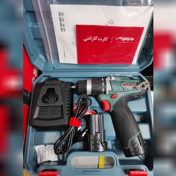 دریل شارژی ۱۲ ولت دو باطری رونیکسگ