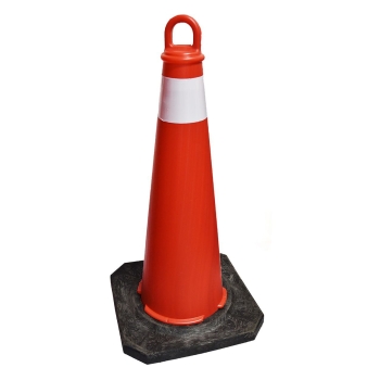 مخروطی ترافیکی ۷۵ سانت کف لاستیک