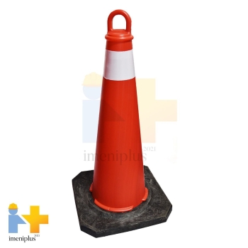 مخروطی ترافیکی ۷۵ سانت کف لاستیک