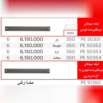 تیغه سوهان موجگیر بدنه خودرو برند ایران پتک