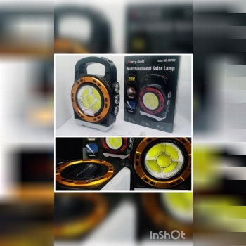 چراغ شارژی  چند حالته با سولار و باطری لیتیوم  (اضطراری)