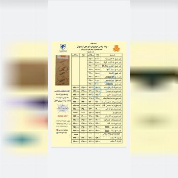 لیست قیمت وایرشمع های انرژی پلاس