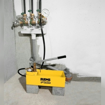 #تست پمپ آب  ۶۰ بار دستی #رمس #آلمان #سطل فلزی 