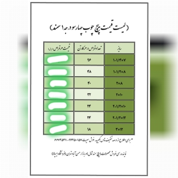 پیچ چوب سمند (چهارسویی)