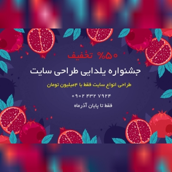 طراحی انواع سایت فقط ۴ میلیون تومان