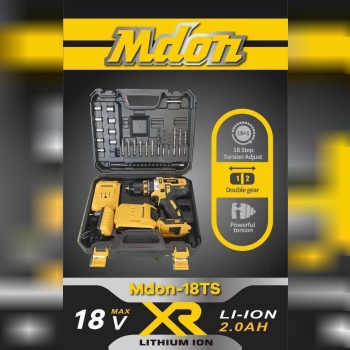 🟡🟡دريل شارژي ١٨ ولت مدون