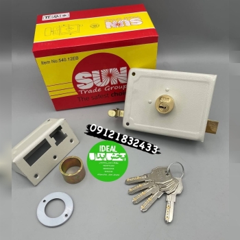 قفل حیاطی طرح ژوئیل سفید سان 