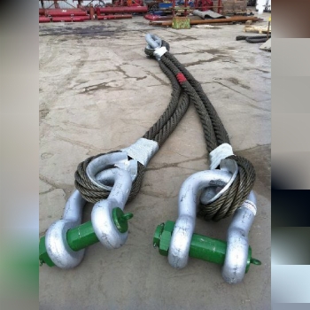 اسلینگ سیم بکسل Wire rope sling در واقع سیم بکسلی است که به متراژ مورد نیاز برش خورده و در دو طرف دا