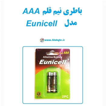 باطری نیم قلم AAA مدل Eunicell بسته دو عددی