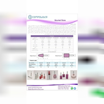 برند COMPOWDER برند تخصصی تولید کننده انواع سنگ های انگشتی و ابزار تیزکنی با افتخار انتخاب اول صنایع