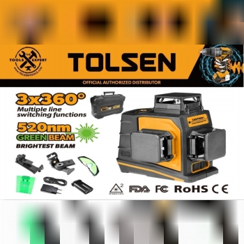 تراز لیزری سه بعدی 360 درجه نور سبز تولسن 