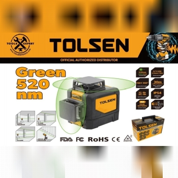 تراز لیزری دو بعدی 360 درجه نور سبزتولسن 