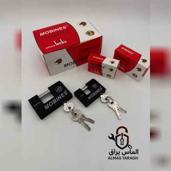  قفل کتابی موتوری ۶۰و۸۰ مبینس مغزی تمام برنج-۲عدد 