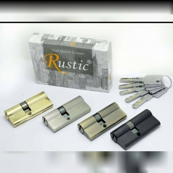 ###سیلندر_درب چوبی_ جعبه کادویی ###سیلندر تمام برنج_کلید بلند_شیار ماری ### در چهار رنگ_طلایی_ زیتون