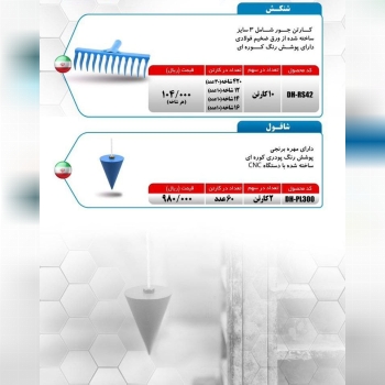 شاقول ۳۰۰ گرم و شنکش جور میکا ساخت ایران موجود میب