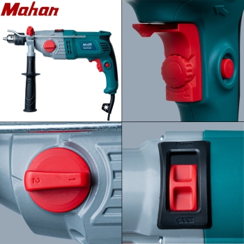 دریل چکشی ماهان گیربکس دار 1050 وات LD204