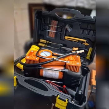 کمپرسور فندکی دو سیلندر  مستر تولز چراغ قوه دار