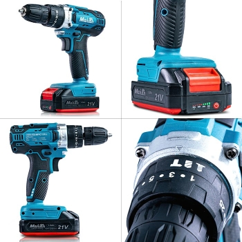  دریل شارژی (چکشی ) ماهان 21 ولت 