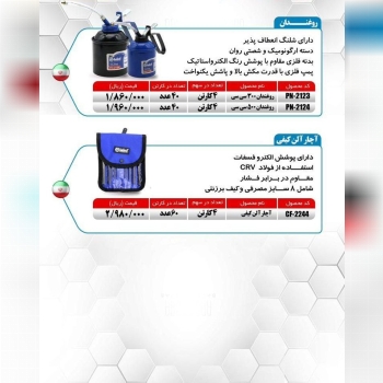 روغندان ۳۰۰ و ۵۰۰ سی سی و آلن کیفی شش پر میکا ساخت