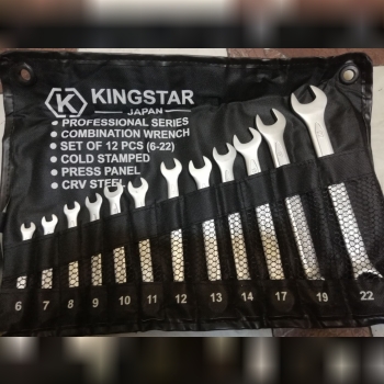  آچار یکسررینگ ١٢ عددی کیفی درجه یک KINGSTAR