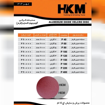 لیست سنباده کرکی مینی HKM