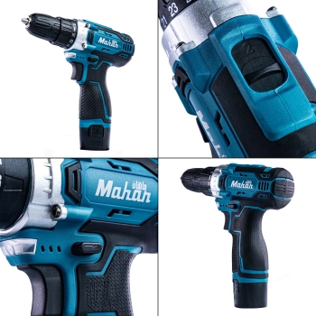 دریل شارژی ماهان مدل 12V + دو باتری