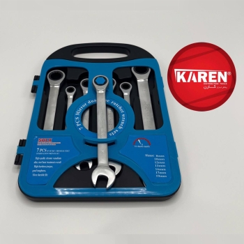 آچار یکسر ۷ عددی جغجغه ای مات