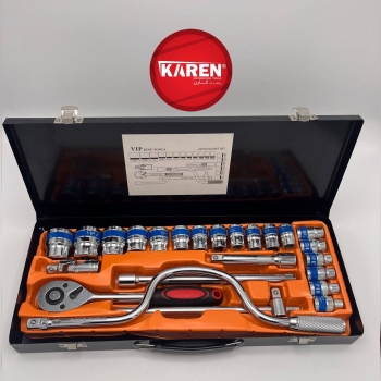 جعبه بکس ۲۴ پارچه با هندلی سفید جرمن خورده