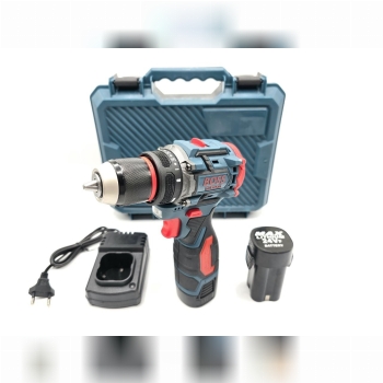 ⭐️ دریل شارژی ۲۴ ولت براشلس سه نظام فلزی باس