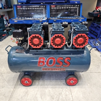 ⭐️ کمپرسور ۱۰۰ لیتر سه موتور بی صدا(سایلنت) باس